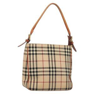 Pre Loved burberry Women Beige Shoulder Bags